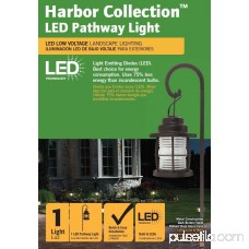 Malibu Harbor Collection LED Pathway Light LED Low Voltage Landscape Lighting, Hanging Pathway Lights Dual Use Shepherd Hook Lights for Driveway, Yard, Lawn, Pathway, Garden 8422-4110-01.